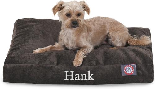 Show full view: Majestic Pet Shredded Memory Foam Villa Personalized Pillow Cat & Dog Bed with Removable Cover, Storm, X-Large slide 1 of 6