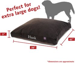 Majestic Pet Shredded Memory Foam Villa Personalized Pillow Cat & Dog Bed with Removable Cover, Storm, X-Large slide 2 of 5