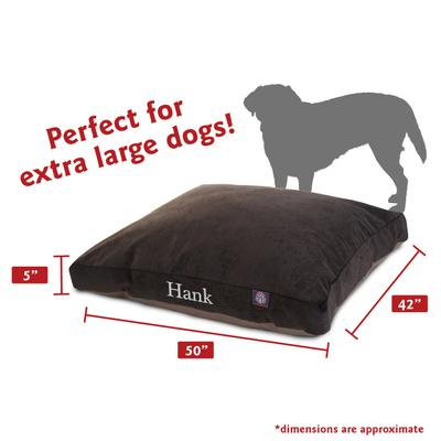 Show full view: Majestic Pet Shredded Memory Foam Villa Personalized Pillow Cat & Dog Bed with Removable Cover, Storm, X-Large slide 2 of 6