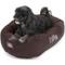 Show in main carousel: Majestic Pet Suede Personalized Bagel Cat & Dog Bed, Chocolate, Large slide 6 of 7