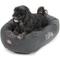 Show in main carousel: Majestic Pet Suede Personalized Bagel Cat & Dog Bed, Gray, Large slide 6 of 7