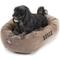 Show in main carousel: Majestic Pet Suede Personalized Bagel Cat & Dog Bed, Stone, Small slide 5 of 6