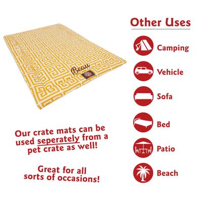 Show full view: Majestic Pet Towers Personalized Dog Crate Mat, Citrus, X-Small slide 2 of 9