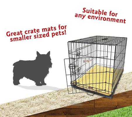 Show full view: Majestic Pet Towers Personalized Dog Crate Mat, Citrus, X-Small slide 7 of 9