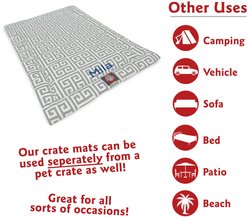 Majestic Pet Towers Personalized Dog Crate Mat, Gray, Medium slide 2 of 8
