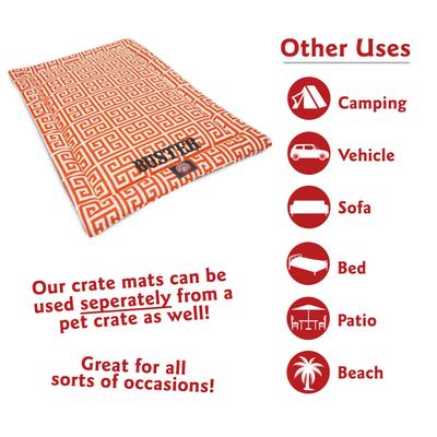 Show full view: Majestic Pet Towers Personalized Dog Crate Mat, Orange, Large slide 2 of 9