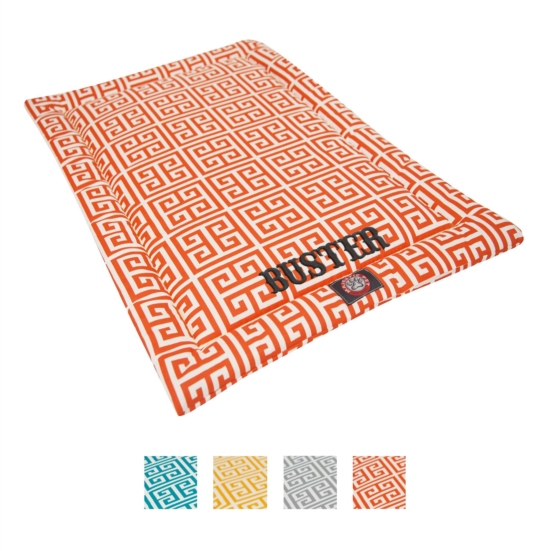 Majestic Pet Towers Personalized Dog Crate Mat, Orange, X-Large