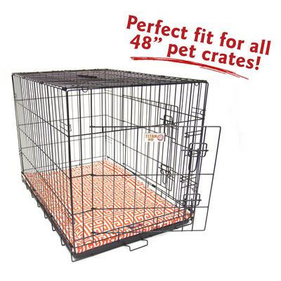 Show full view: Majestic Pet Towers Personalized Dog Crate Mat, Orange, X-Large slide 6 of 9