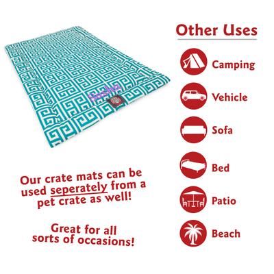 Show full view: Majestic Pet Towers Personalized Dog Crate Mat, Pacific, X-Large slide 2 of 9