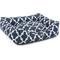 Show in main carousel: Majestic Pet Trellis Contemp Lounge Bolster Dog Bed with Removable Cover, Navy, Large slide 3 of 4