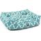 Show in main carousel: Majestic Pet Trellis Contemp Lounge Bolster Dog Bed with Removable Cover, Teal, X-Large slide 4 of 5