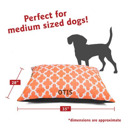 Show full view: Majestic Pet Trellis Personalized Pillow Cat & Dog Bed, Apache Orange, Small/Medium slide 4 of 7