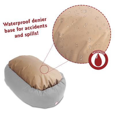 Show full view: Majestic Pet Velvet Bagel Bolster Dog Bed, Smoke, X-Large slide 5 of 7