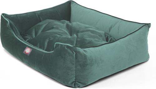 Show full view: Majestic Pet Velvet Contemp Lounge Bolster Dog Bed with Removable Cover, Turquoise, X-Large slide 4 of 4