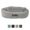 Show in main carousel: Majestic Pet Velvet Personalized Bagel Cat & Dog Bed, Smoke, X-Large slide 1 of 8