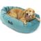 Show in main carousel: Majestic Pet Velvet Personalized Bagel Cat & Dog Bed, Turquoise, Large slide 5 of 8