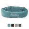 Show in main carousel: Majestic Pet Velvet Personalized Bagel Cat & Dog Bed, Turquoise, X-Large slide 1 of 8