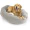 Show in main carousel: Majestic Pet Velvet Sherpa Bagel Bolster Dog Bed, Smoke, X-Large slide 1 of 7