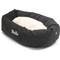 Show in main carousel: Majestic Pet Velvet Sherpa Personalized Bagel Cat & Dog Bed, Coal, Large slide 6 of 8