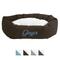 Show in main carousel: Majestic Pet Velvet Sherpa Personalized Bagel Cat & Dog Bed, Espresso, Large slide 1 of 7