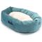 Show in main carousel: Majestic Pet Velvet Sherpa Personalized Bagel Cat & Dog Bed, Turquoise, Medium slide 7 of 9
