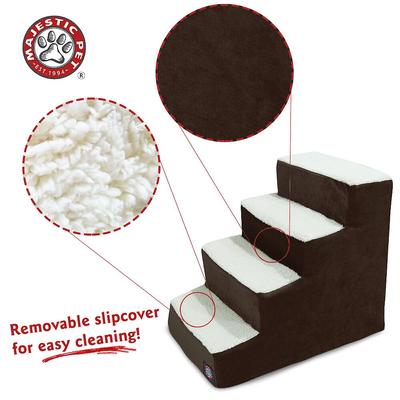 Show full view: Majestic Pet Villa Cat & Dog Stairs, Storm, 4 Step slide 4 of 9