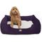 Show in main carousel: Majestic Pet Villa Contemp Lounge Bolster Dog Bed with Removable Cover, Aubergine, X-Large slide 1 of 4