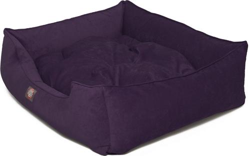 Show full view: Majestic Pet Villa Contemp Lounge Bolster Dog Bed with Removable Cover, Aubergine, X-Large slide 3 of 4