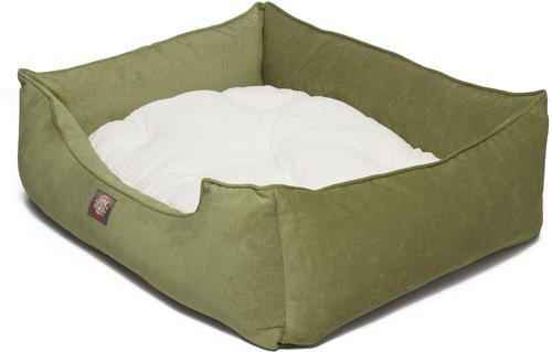 Show full view: Majestic Pet Villa Contemp Lounge Bolster Dog Bed with Removable Cover, Fern, X-Large slide 2 of 4