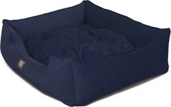 Majestic Pet Villa Contemp Lounge Bolster Dog Bed with Removable Cover, Navy, Large slide 2 of 4