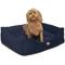 Show in main carousel: Majestic Pet Villa Contemp Lounge Bolster Dog Bed with Removable Cover, Navy, Large slide 4 of 4