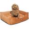 Show in main carousel: Majestic Pet Villa Contemp Lounge Bolster Dog Bed with Removable Cover, Orange, Large slide 4 of 4