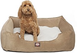 Majestic Pet Villa Contemp Lounge Bolster Dog Bed with Removable Cover, Pearl, X-Large