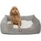 Show in main carousel: Majestic Pet Villa Contemp Lounge Bolster Dog Bed with Removable Cover, Vintage, X-Large slide 1 of 4