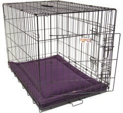 Majestic Pet Villa Personalized Crate Mat Dog Bed, Aubergine, Large slide 2 of 7