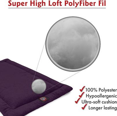 Show full view: Majestic Pet Villa Personalized Crate Mat Dog Bed, Aubergine, Large slide 3 of 8