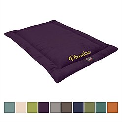 Majestic Pet Villa Personalized Crate Mat Dog Bed, Aubergine, Small slide 1 of 7