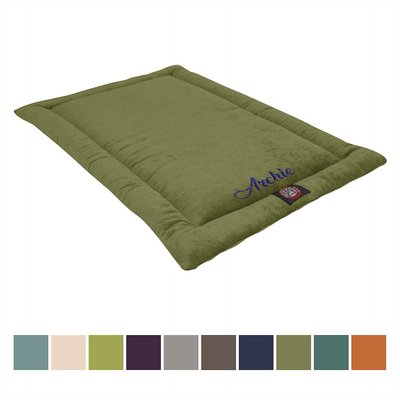 Majestic Pet Majestic Pet Villa Personalized Crate Mat Dog Bed, Fern, X-Small