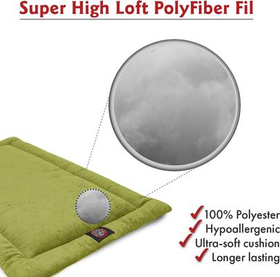 Show full view: Majestic Pet Villa Personalized Crate Mat Dog Bed, Green, Medium slide 3 of 8