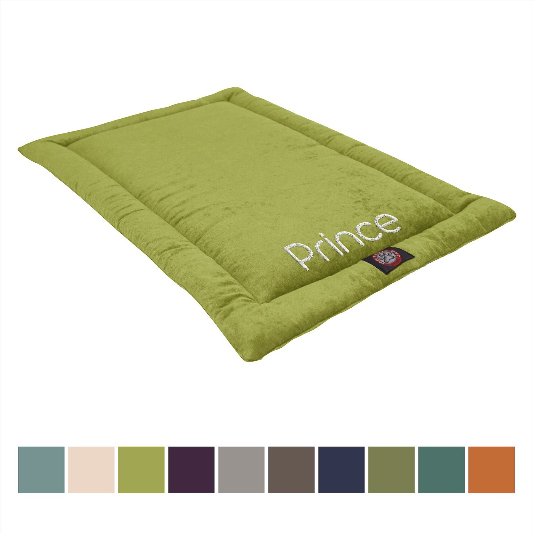 Majestic Pet Villa Personalized Crate Mat Dog Bed, Green, X-Large