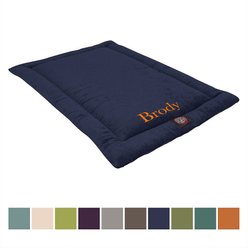 Majestic Pet Villa Personalized Crate Mat Dog Bed, Navy, Small