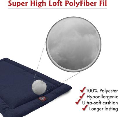 Show full view: Majestic Pet Villa Personalized Crate Mat Dog Bed, Navy, Small slide 3 of 8