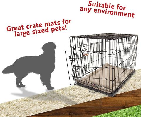 Show full view: Majestic Pet Villa Personalized Crate Mat Dog Bed, Pearl, Large slide 6 of 9