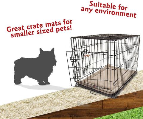 Show full view: Majestic Pet Villa Personalized Crate Mat Dog Bed, Pearl, X-Small slide 5 of 8