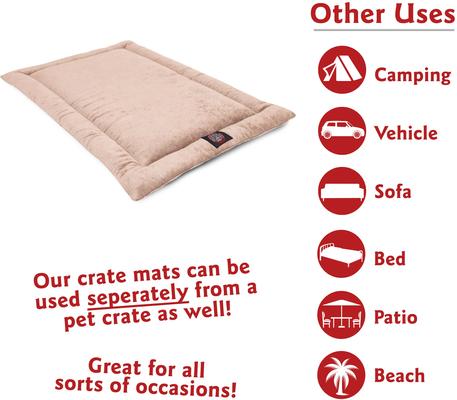Show full view: Majestic Pet Villa Personalized Crate Mat Dog Bed, Pearl, X-Small slide 7 of 8