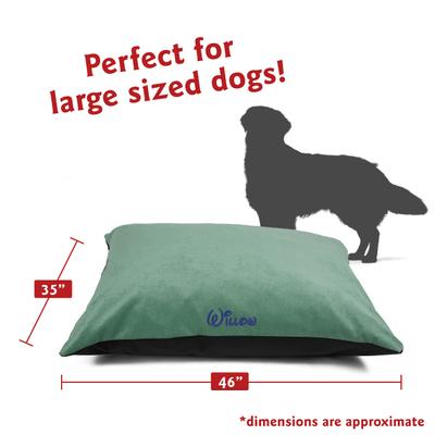 Show full view: Majestic Pet Villa Personalized Pillow Cat & Dog Bed, Azure, Large slide 3 of 6