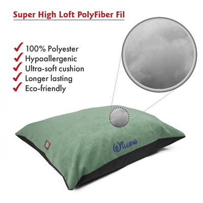 Show full view: Majestic Pet Villa Personalized Pillow Cat & Dog Bed, Azure, Large slide 4 of 6