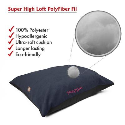 Show full view: Majestic Pet Villa Personalized Pillow Cat & Dog Bed, Navy Blue, Large slide 5 of 7