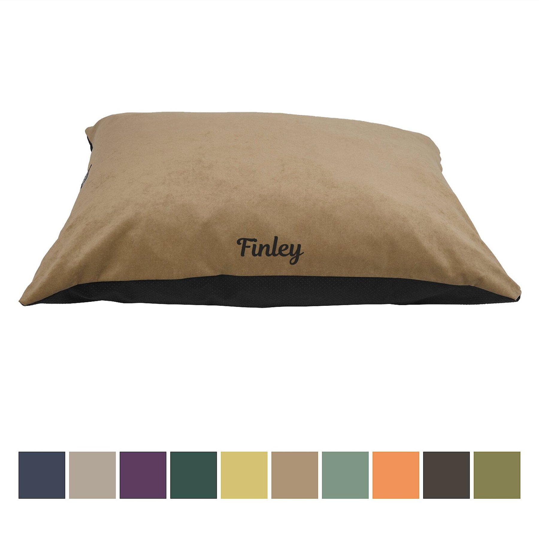 Majestic Pet Villa Personalized Pillow Cat & Dog Bed, Pearl, Small/Medium