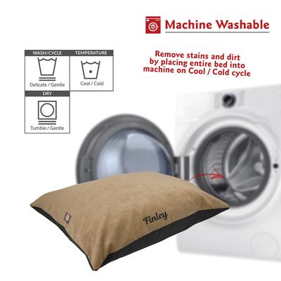 Show full view: Majestic Pet Villa Personalized Pillow Cat & Dog Bed, Pearl, Small/Medium slide 5 of 6